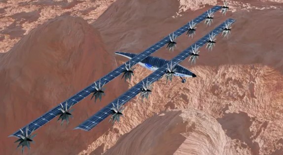 화성 탐사선 고정익 비행선