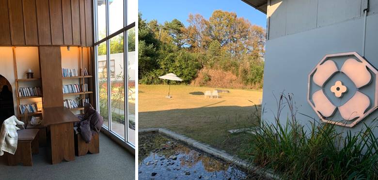 야외 잔디 광장