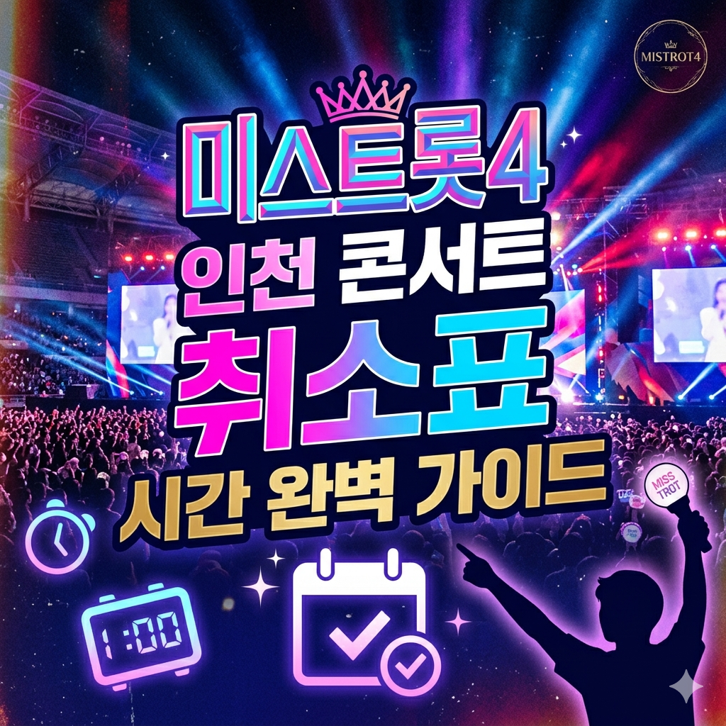 미스트롯4 인천 콘서트 티켓 예매하러 가기