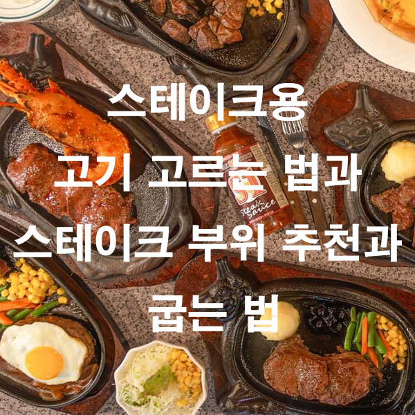 스테이크용 고기 고르는 법과 스테이크 부위 추천과 굽는 법