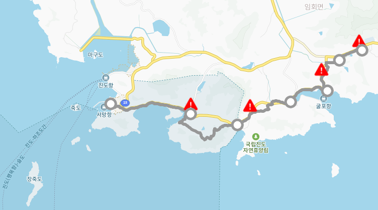 전남 진도 명소 가볼만한곳 걷기좋은 둘레길 서해랑길 6, 7, 8, 9코스
