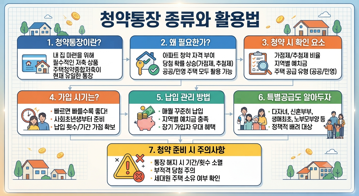청약통장 종류와 활용법