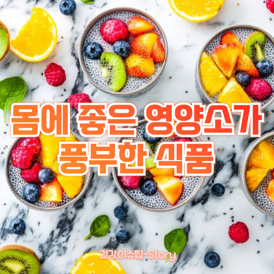 몸에 좋은 영양소가 풍부한 식품