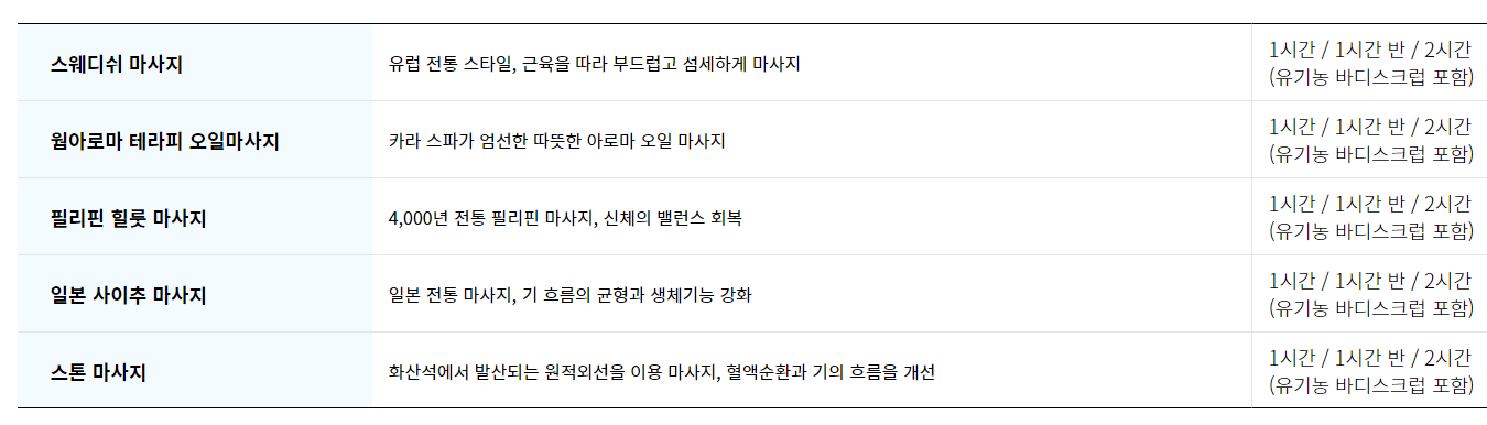 세부 여행 마사지