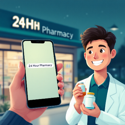 24시간 약국 찾기｜공공심야약국 이미지