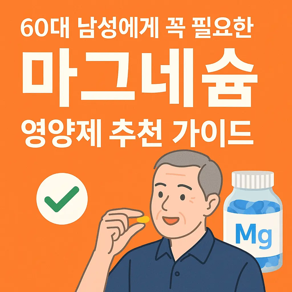 60대 남성에게 꼭 필요한 마그네슘 영양제 추천 가이드