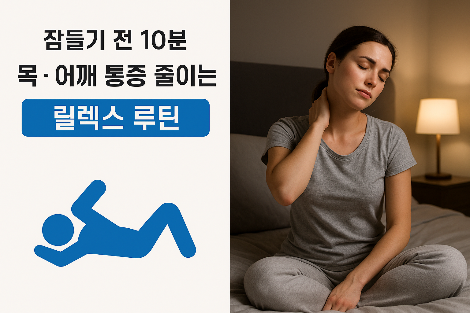 잠들기 전 10분, 목·어깨 통증 줄이는 릴렉스 루틴