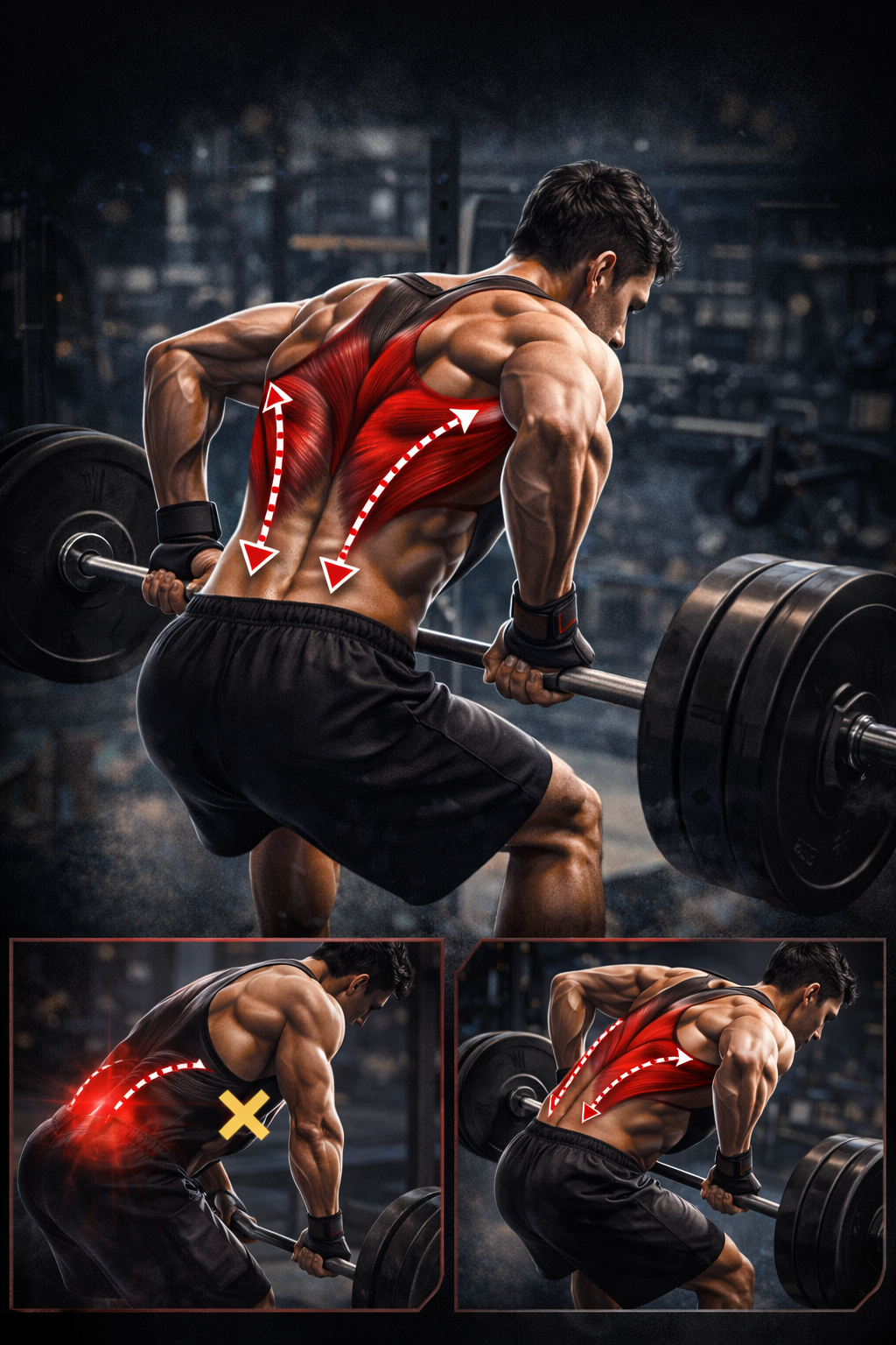 바벨 로우에서 광배 자극 만드는 핵심 기준