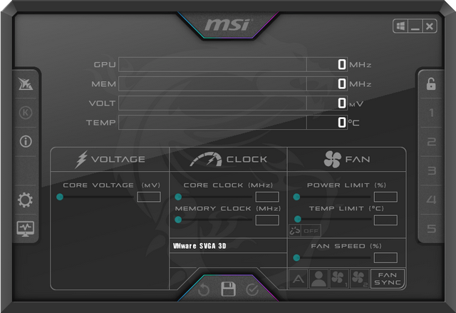 MSI Afterburner + RivaTuner Statistics Server