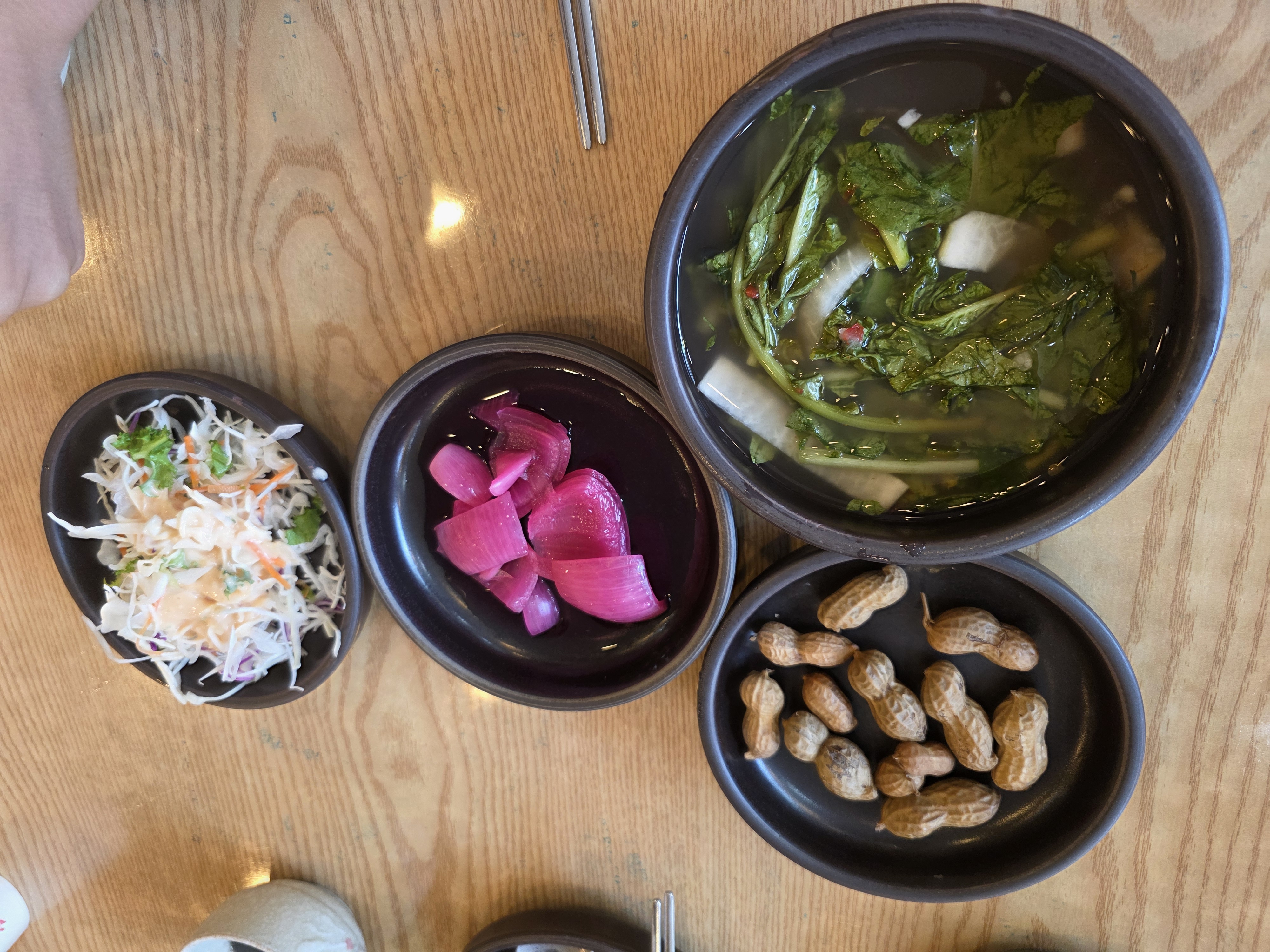 오늘손칼국수찜 기본찬 열무물김치