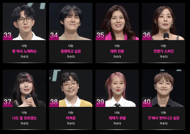 싱어게인3 출연진