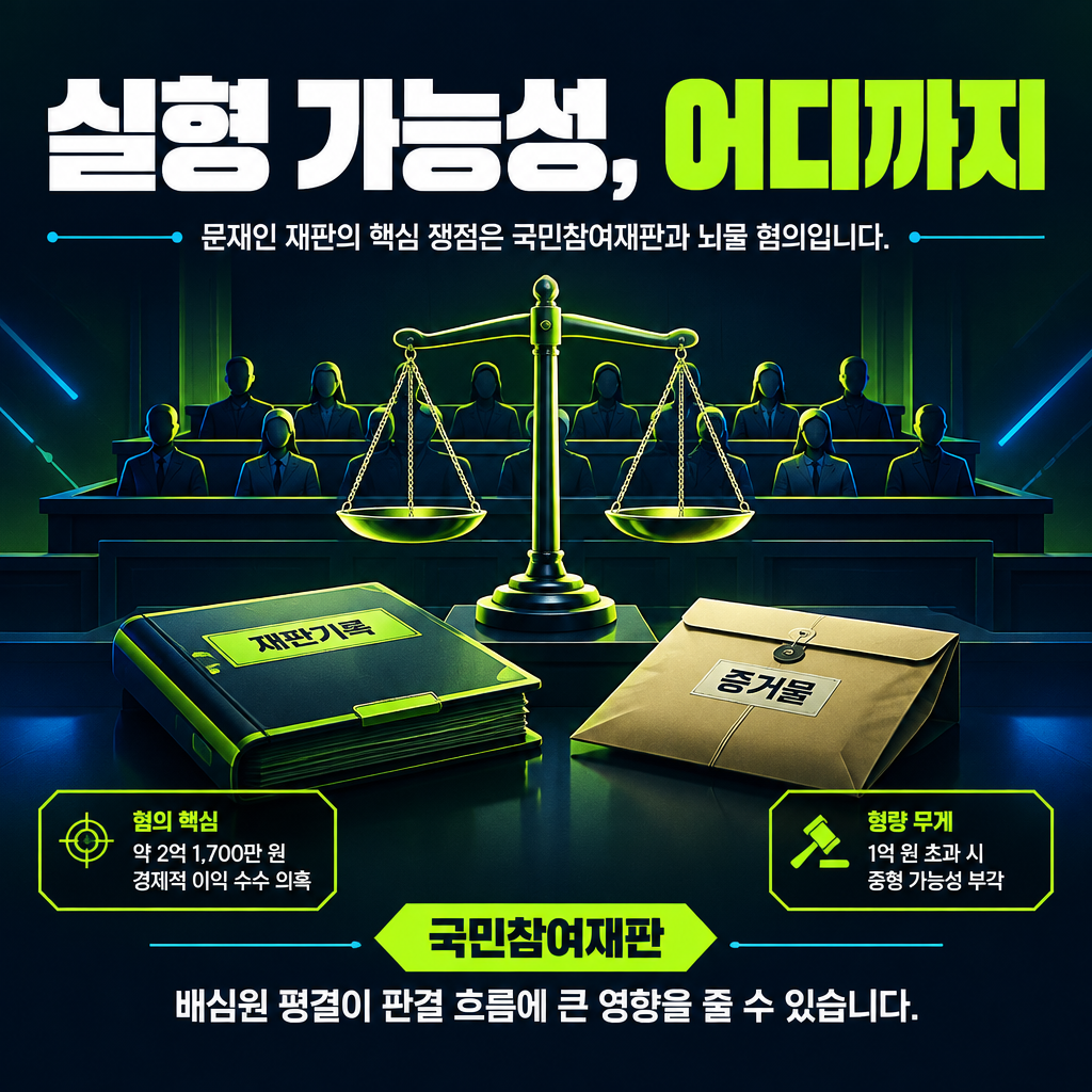 실형 가능성, 어디까지