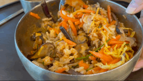 의왕 롯데 타임빌라스 맛집 효종갱 - 골동반 비빔 영상