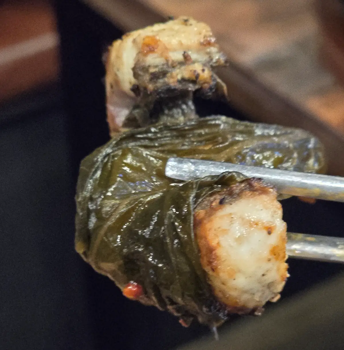 깻잎에 싼 장어