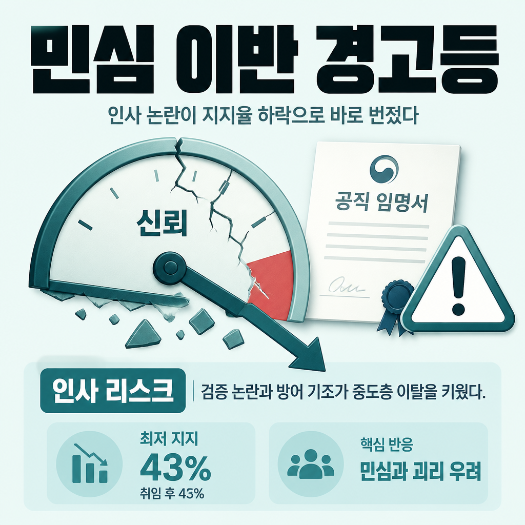 민심 이반 경고등