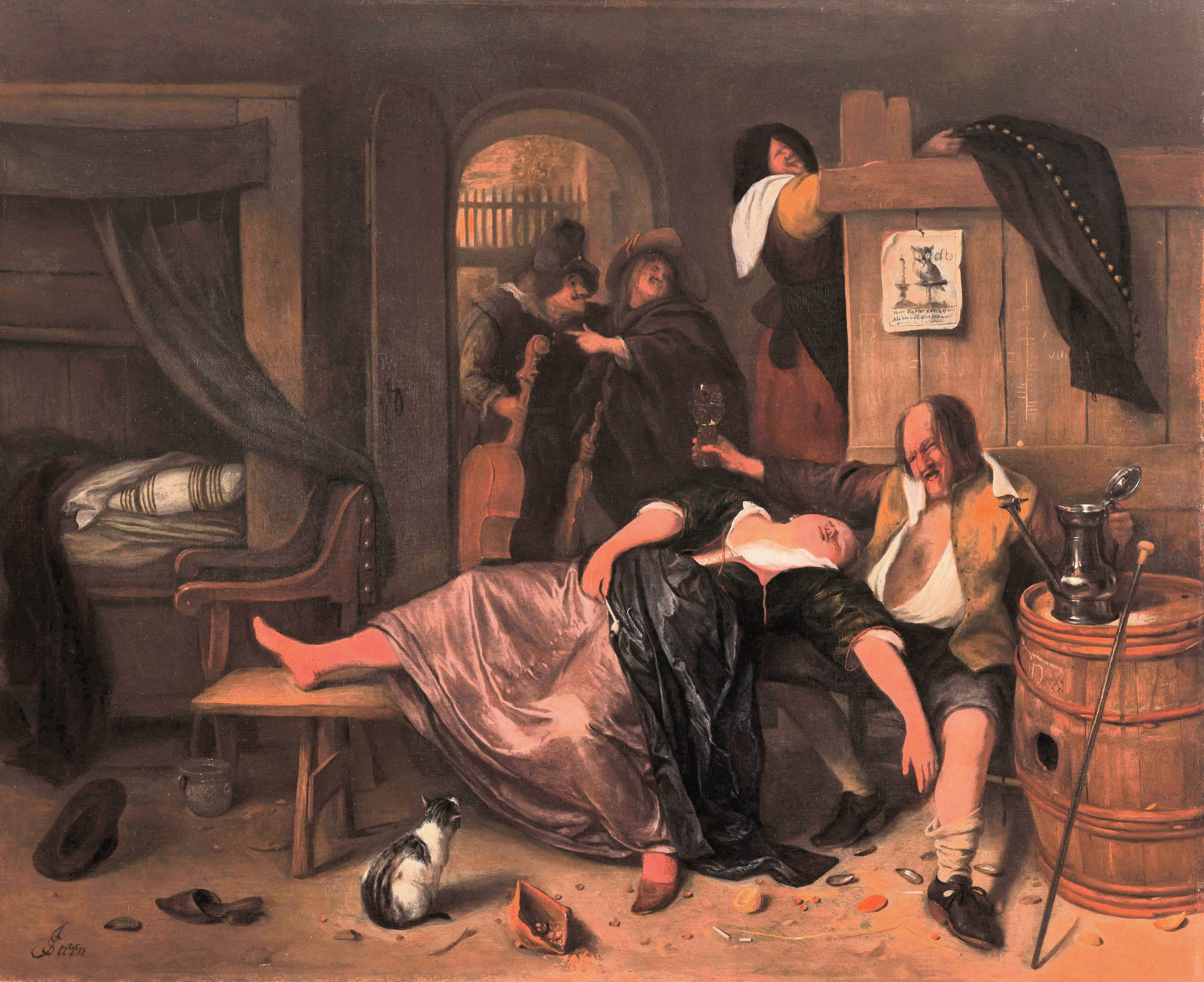 The Drunken Couple is an oil-on-oak-panel painting by Jan Steen, painted c.1655&ndash;1665 and now in the Rijksmuseum in Amsterdam