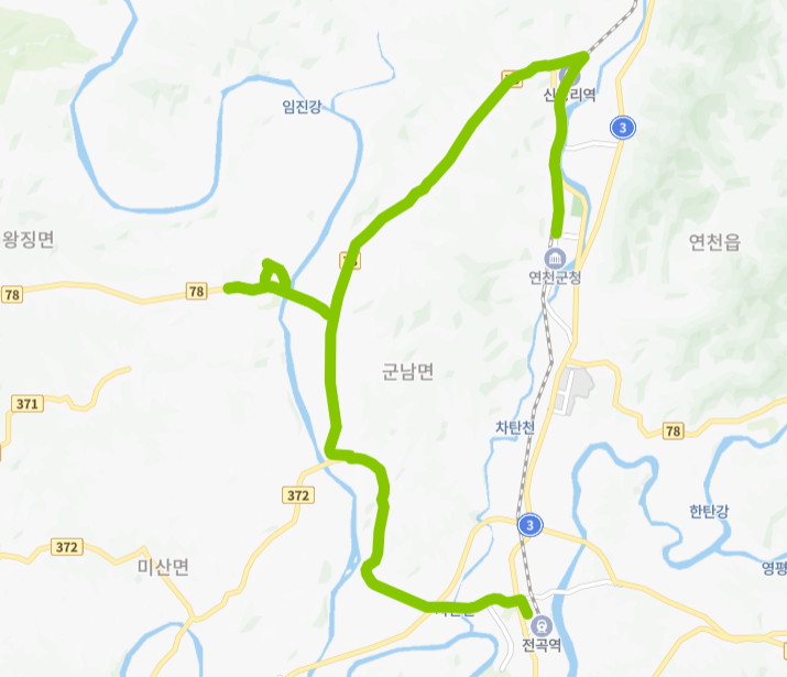 연천-82-4번-버스-노선-지도
