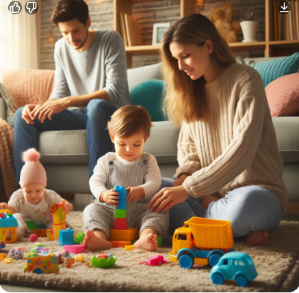 실내 육아 놀이 사진