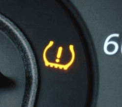 타이어 공기압 확인용 TPMS 경고등 모양