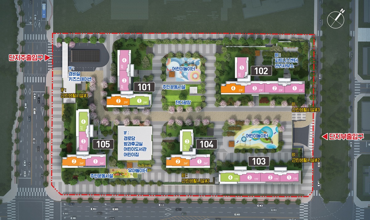 청주 테크노폴리스 A9BL 힐데스하임 조감도