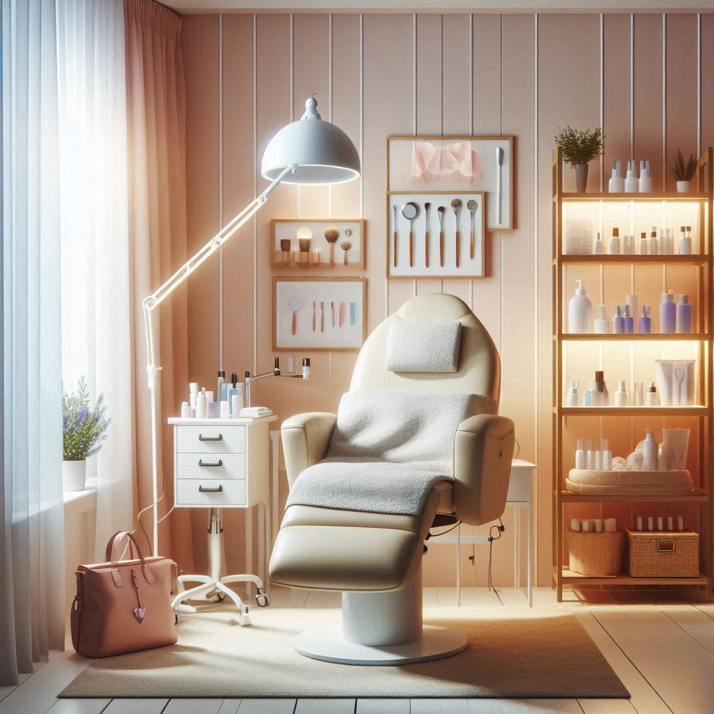 피부,체형관리 샵 배경