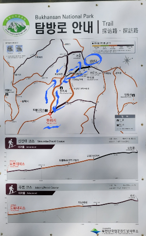 도봉산 초보등산코스 지도