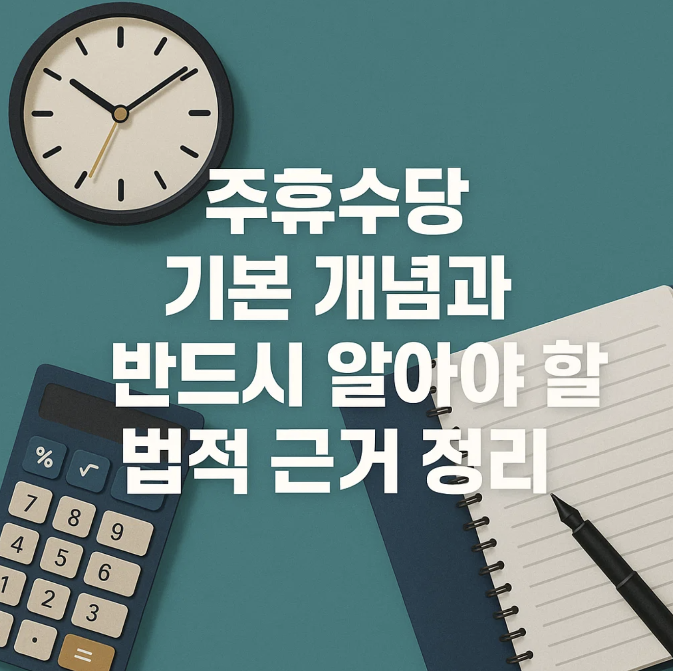주휴수당 기본 개념과 반드시 알아야 할 법적 근거 정리