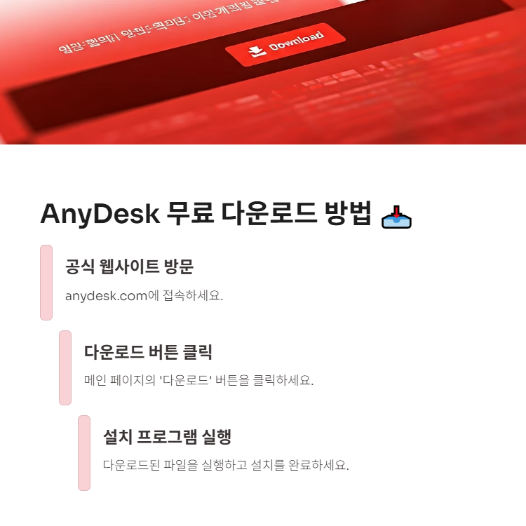 AnyDesk 무료 다운로드 방법