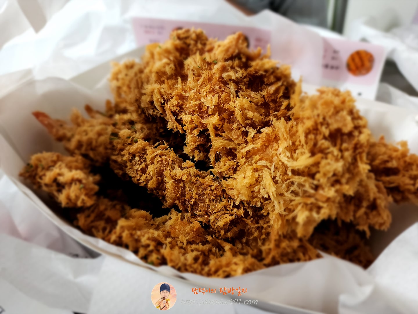 치킨카스, 새우튀김