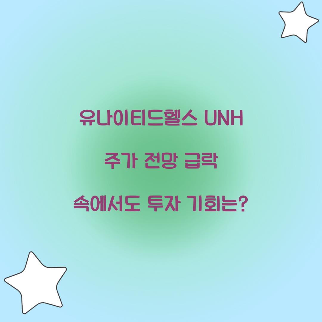 유나이티드헬스 UNH 주가 전망