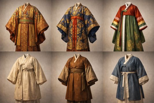 통일신라 6두품 의복들