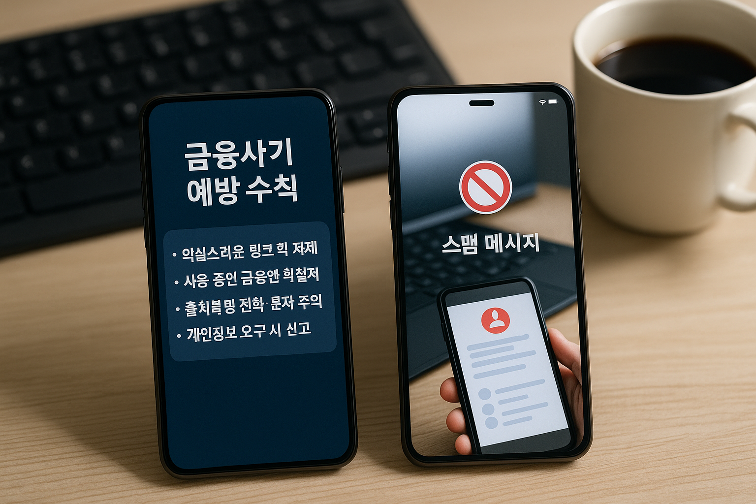 금융사기 예방 수칙 수시 확인