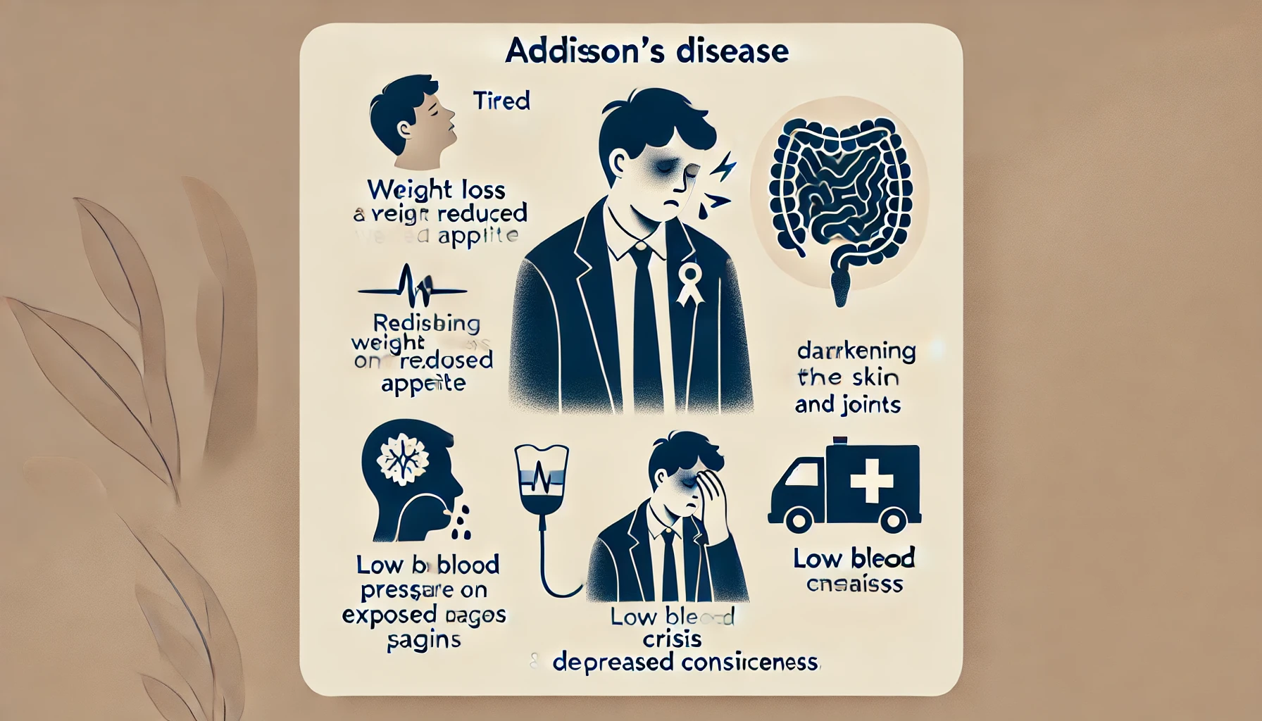 애디슨 증후군 (Addison's Disease) 증상, 진단 그리고 치료 - 애디슨 증후군의 증상