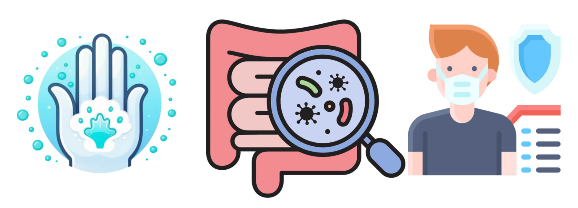 손씻고 마스크 쓰는 사진