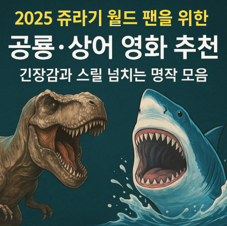 2025 쥬라기 월드 팬을 위한 공룡 및 상어 영화 추천 관련 사진