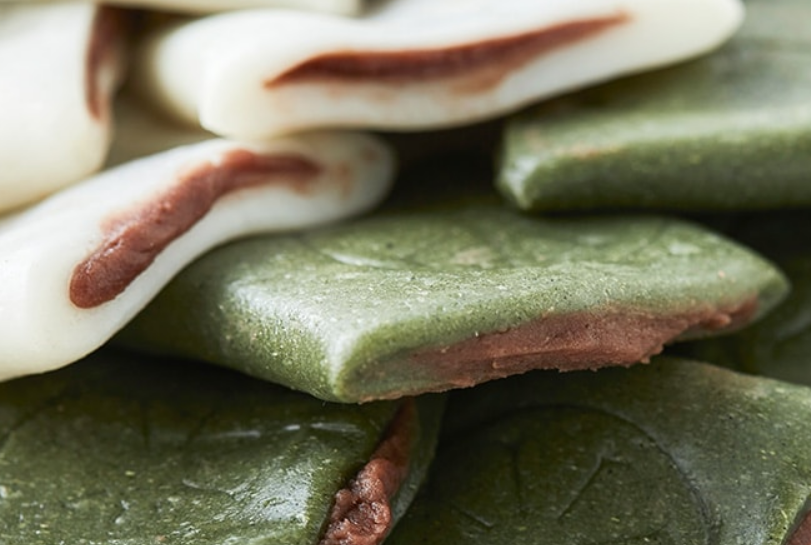 앙꼬절편의 단면