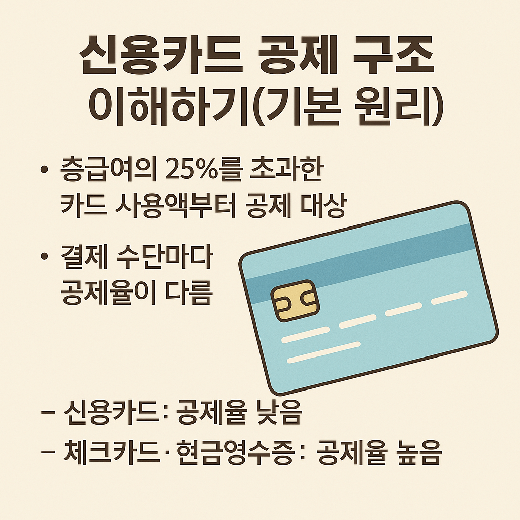 신용카드 공제 구조 이해하기