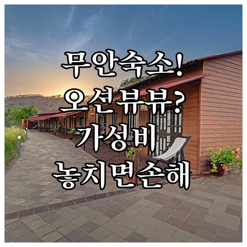 무안 숙소 베스트 5 오션뷰 풀빌라부..