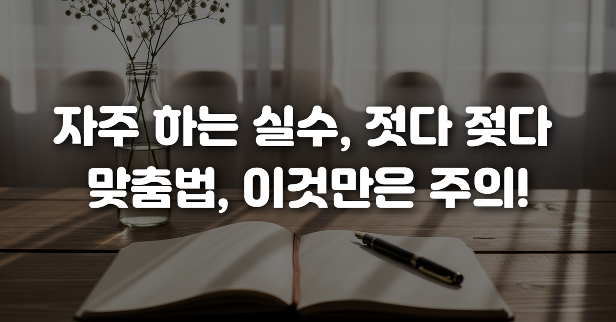 04-자주_하는_실수_젓다_젖다_맞춤법_이것만은_주의