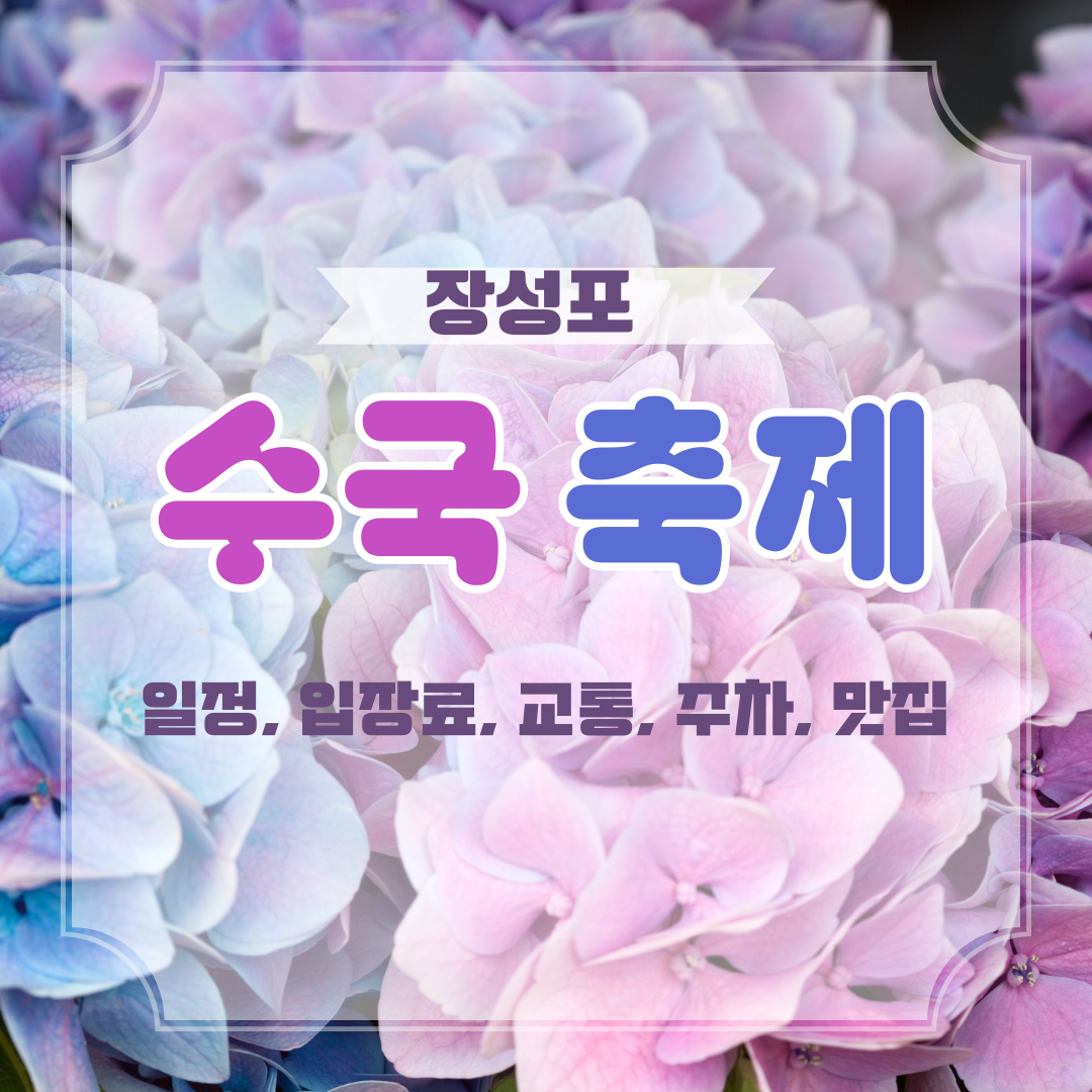 장생포 수국축제 2025! 일정, 입장료, 교통, 주차, 맛집