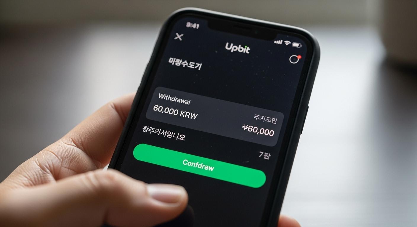 업비트 6만원 출금