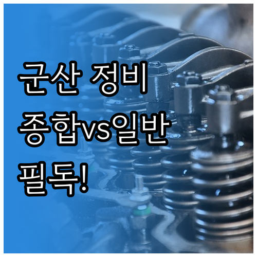 군산 블루핸즈 종합 일반 정비 차이점..