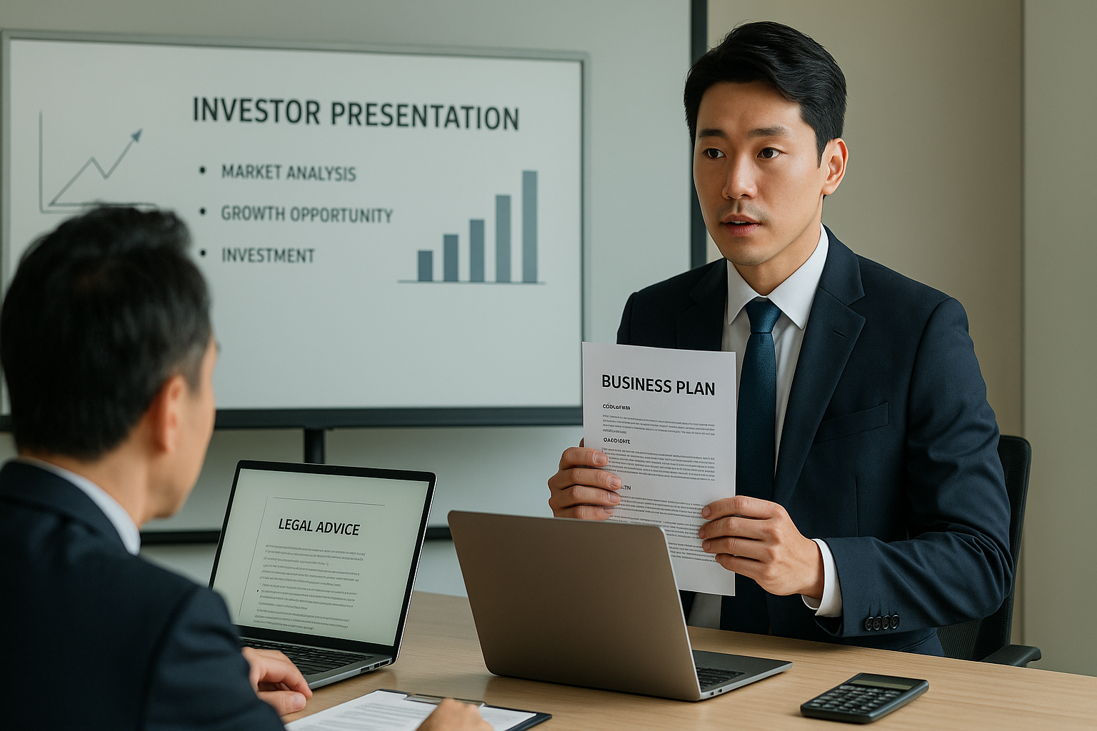 투자자에게 사업계획 프레젠테이션
