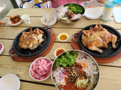 막국수와 장작구이