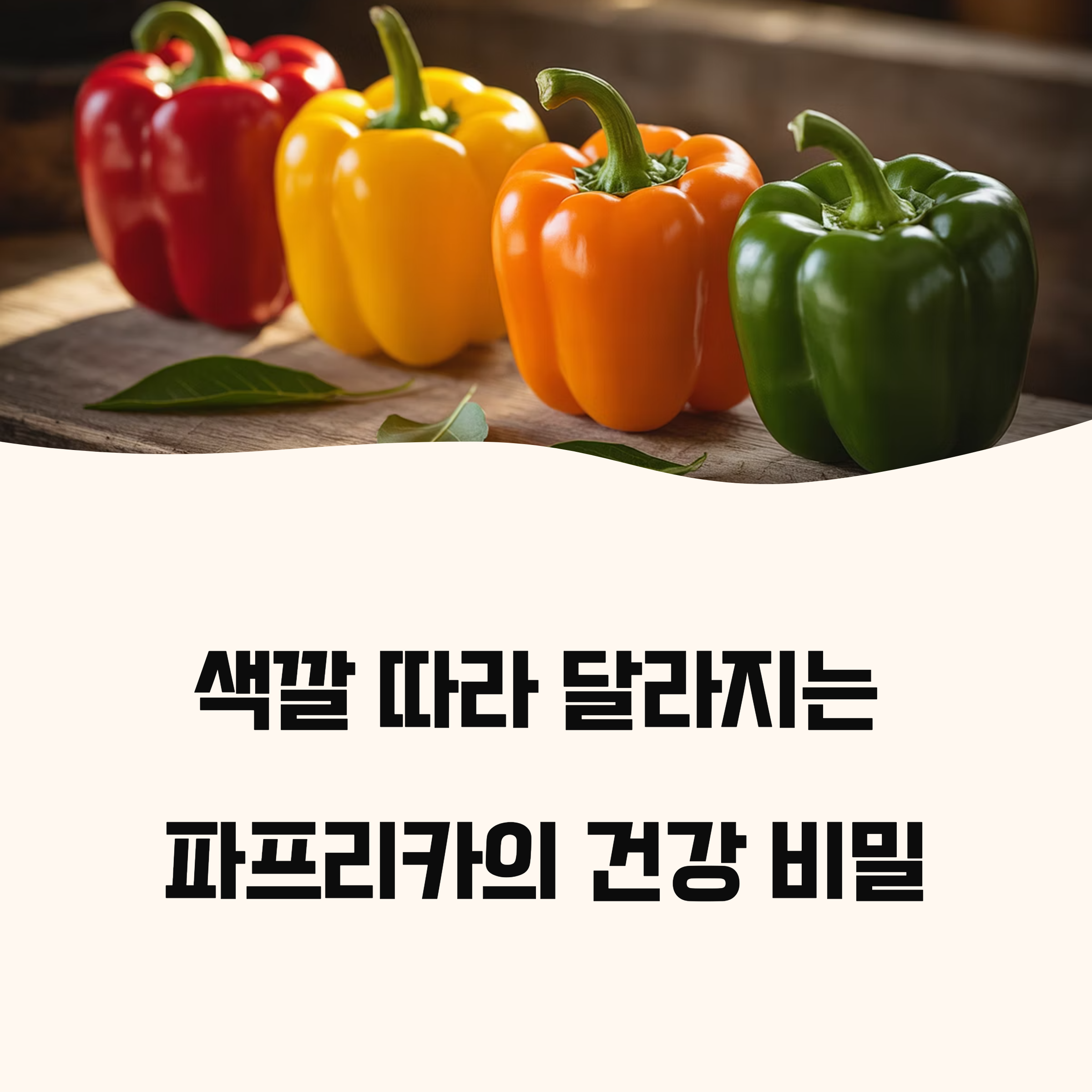 파프리카 색깔별 영양소 차이