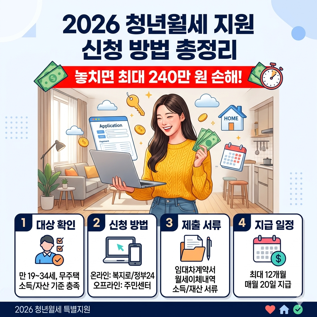 2026 청년 월세 지원금 신청하러 가기