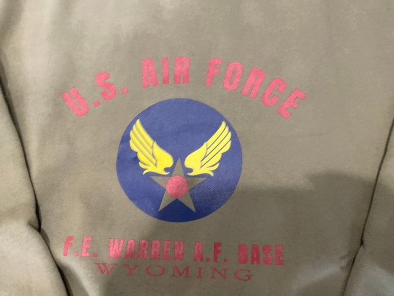 유니폼브릿지 UNIFORM BRIDGE wyoming air force sweatshirt(napping) 8% olive