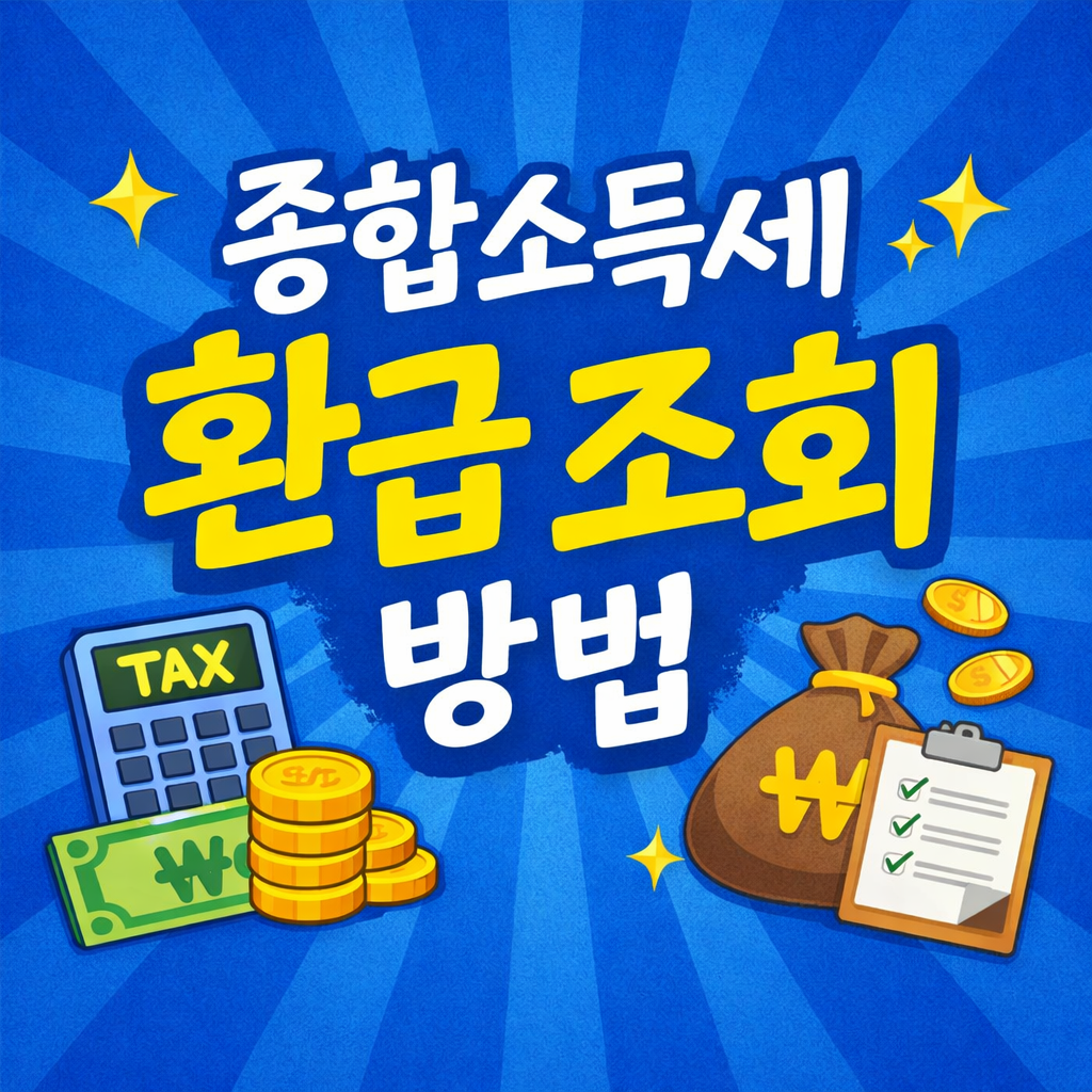 종합소득세 환급 조회 방법|홈택스에서 환급금 확인하는 가장 쉬운 방법