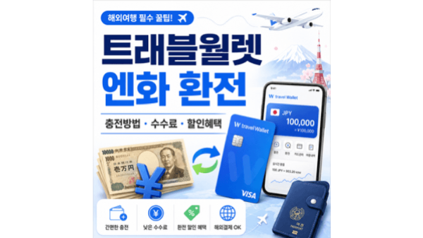 트래블월렛-엔화-환전-충전방법-수수료-무료