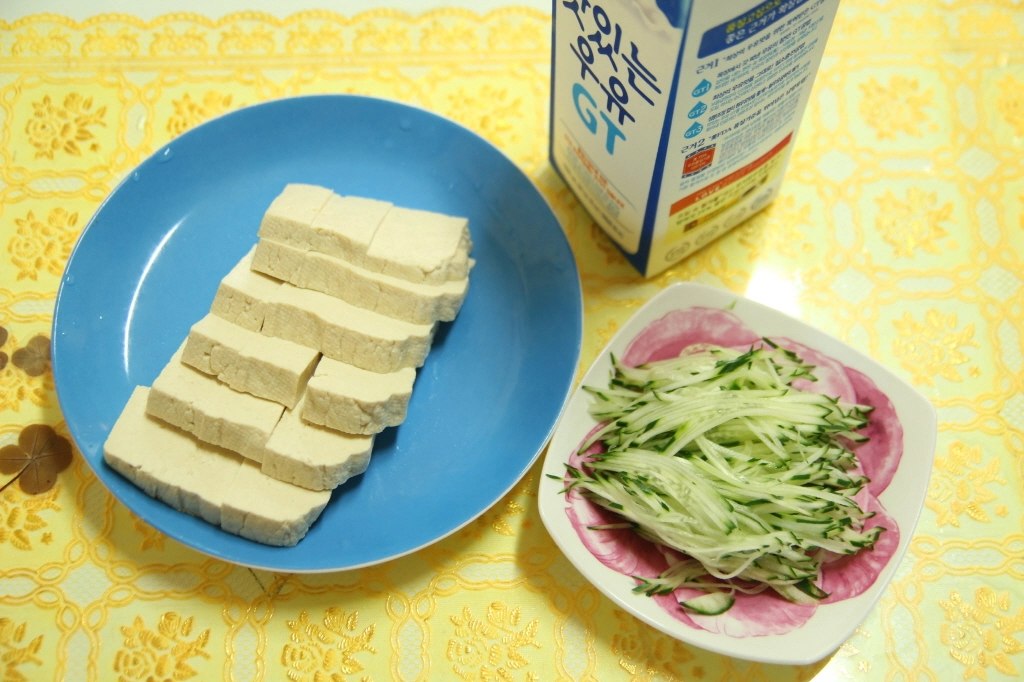 우뭇가사리 우무묵 콩국 재료